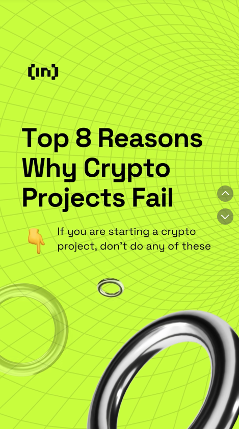 Top 8 reasons crypto projects fail cover