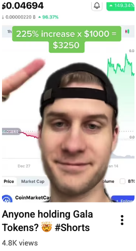 Gala tokens Short