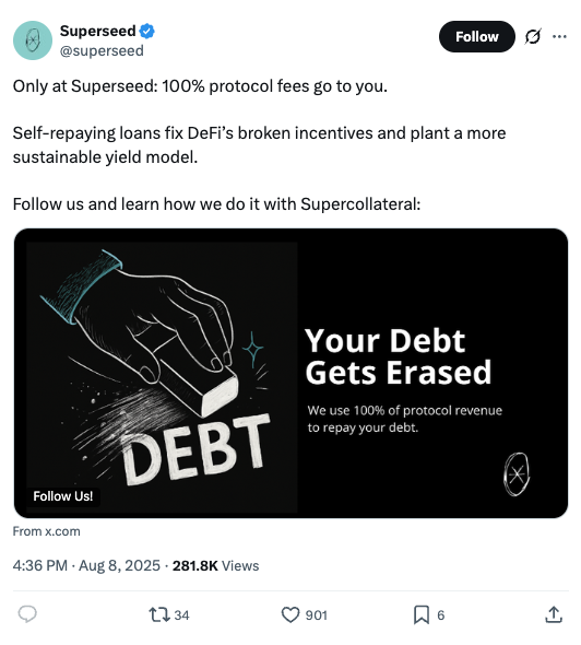 Your debt gets erased campaign post — 281.8K views