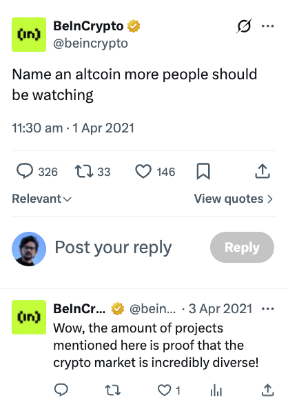 Name an altcoin community thread